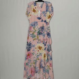 Floral Pink Maxi Dress